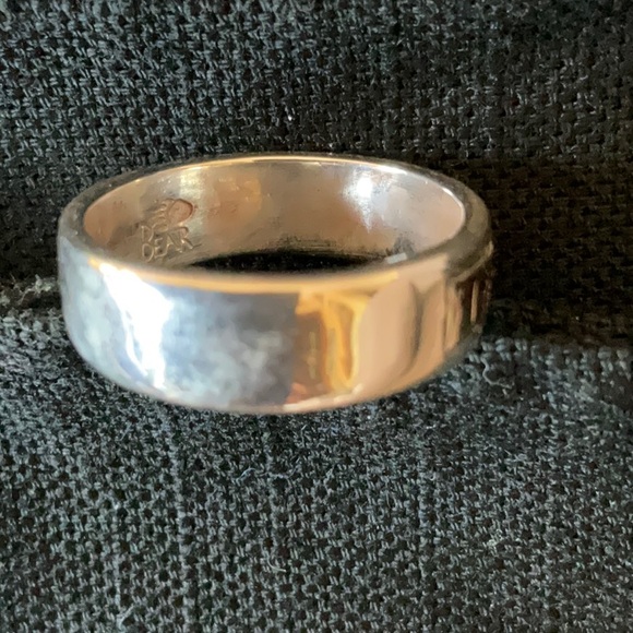 Sterling and 14 kt Gold Ring Size 8.5 - Picture 3 of 4